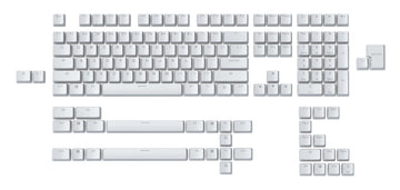 Glorious PC White 104 Key OEM Profile Double Shot ABS Keycap Set