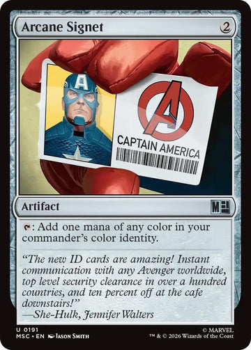 Arcane Signet (Avengers) [191] [Marvel Super Heroes: Commander] [Non-Foil]