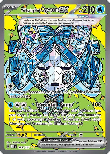 Wellspring Mask Ogerpon ex - 152/131 - 152/131 - (SV: Prismatic Evolutions)