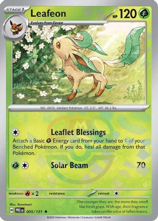 Leafeon Master Ball Pattern 5 Sv Prismatic Evolutions Holofoil