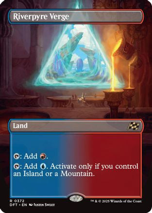 Riverpyre Verge (Borderless) (DFT-372) - Aetherdrift Foil