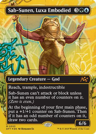 Sab-Sunen, Luxa Embodied (Borderless) (First-Place Foil) (DFT-553) - Aetherdrift Foil