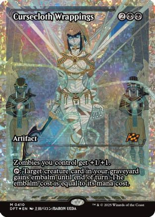 Cursecloth Wrapping (Showcase) (Fracture Foil) (DFT-410) - Aetherdrift Foil