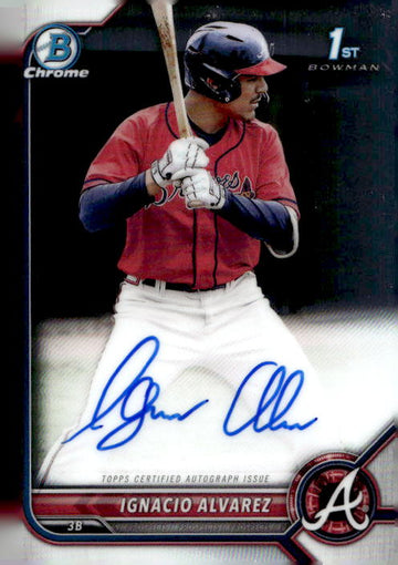 2022 Bowman Draft #CDA-IA Ignacio Alvarez Chrome Draft Pick Autographs