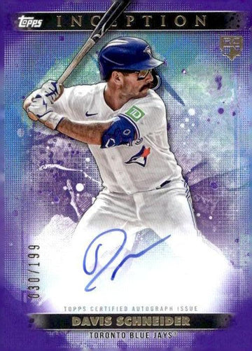 2024 Topps Inception #BRES-DS Davis Schneider RC Rookie Emerging Star Auto #/199