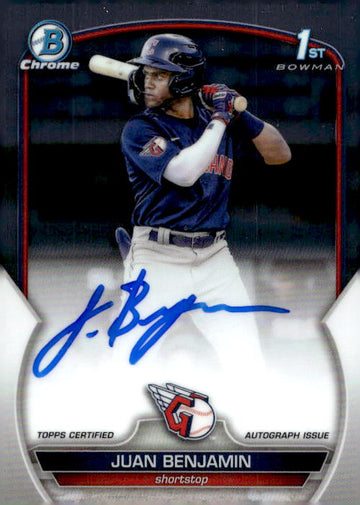 2023 Bowman Chrome #CPA-JBN Juan Benjamin Prospect Autographs RC 1st