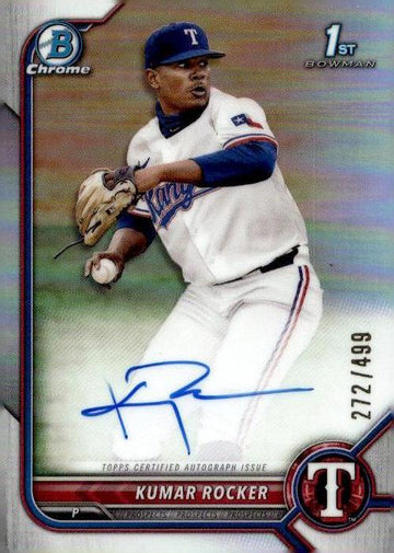 2022 Bowman Draft #CDA-KR Kumar Rocker 1st RC AUTO /499