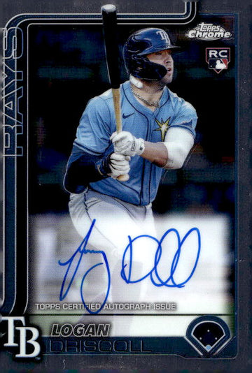 2025 Topps Chrome #RA-LDR Logan Driscoll Rookie Autographs RC