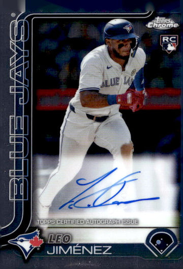 2025 Topps Chrome #RA-LJI Leo Jimenez Rookie Autographs RC
