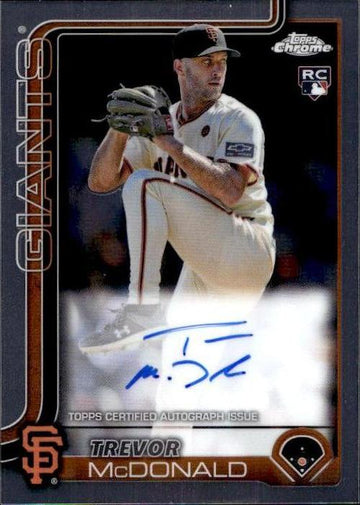 2025 Topps Chrome #RA-TMC Trevor McDonald Rookie Autographs RC