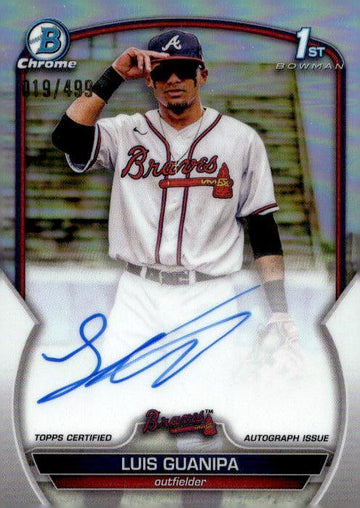 2023 Bowman Chrome #CPA-LG Luis Guanipa Prospect Autographs /499 1st