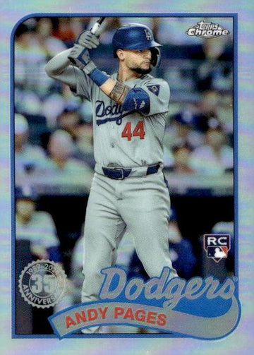 2024 Topps Chrome Update #89CU-8 Andy Pages 1989 35th Anniversary RC