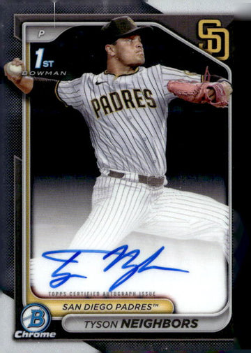 2024 Bowman Draft #CPA-TN Tyson Neighbors Chrome Prospect Autographs 1st