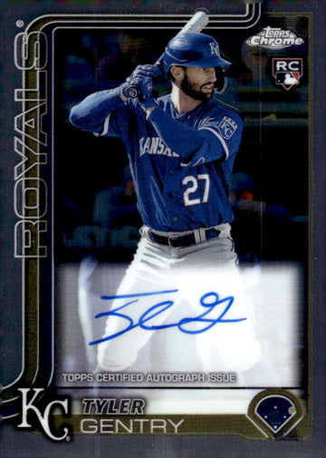 2025 Topps Chrome #RA-TGE Tyler Gentry Rookie Autographs