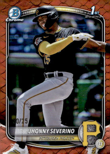 2025 Bowman Chrome Sapphire #BCP-233 Jhonny Severino Prospects /25 RC 1st