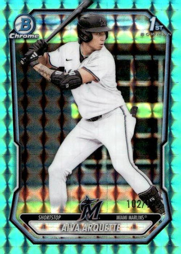 2026 Bowman #BCP-40 Aiva Arquette Chrome Prospects Aqua Refractor #/125 RC 1st