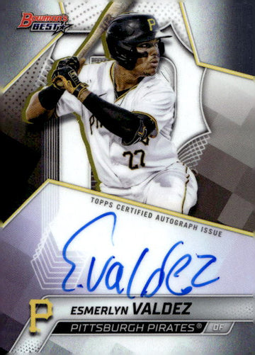 2025 Bowman's Best #B25-EV Esmerlyn Valdez Best of 2025 Autographs Refractors