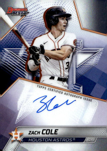 2025 Bowman's Best #B25-ZC Zach Cole Best of 2025 Autographs Refractors