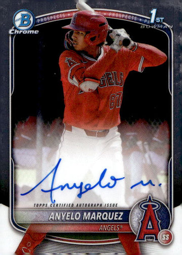 2025 Bowman Chrome #CPA-AM Anyelo Marquez Prospect Autographs RC 1st