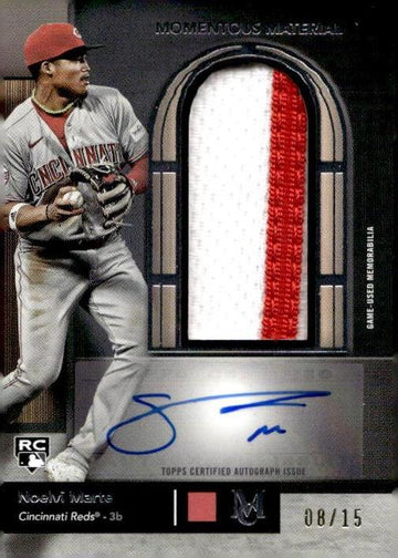 2024 Topps Museum  #MMJPA-NM Noelvi Marte Momentous Jumbo Patch Auto RC /15