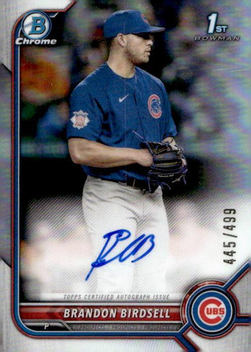 2022 Bowman #CDA-BB Brandon Birdsell Chrome Draft Pick Auto Refractor #/499 RC