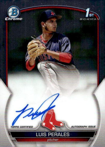 2023 Bowman Chrome #CPA-LP Luis Perales Prospect Autographs RC 1st