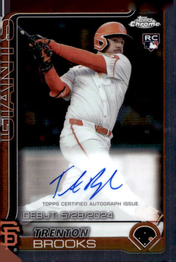 2025 Topps Chrome Update #CRDA-TB Trenton Brooks Rookie Debut Autographs RC