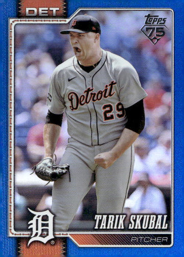 2026 Topps #300 Tarik Skubal Blue Holo Foil #/150