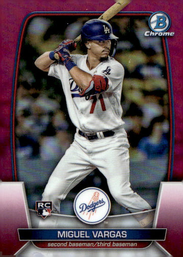2023 Bowman Chrome #40 Miguel Vargas Fuchsia Refractor #/299