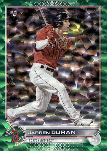 2022 Topps #187 Jarren Duran Green Foilboard #/499