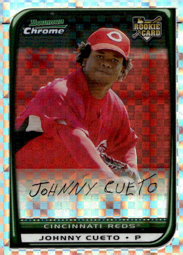 2008 Bowman Chrome #217 Johnny Cueto X-Fractors #/250 RC