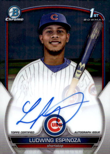 2023 Bowman Chrome #CPA-LE Ludwing Espinoza Prospect Autographs