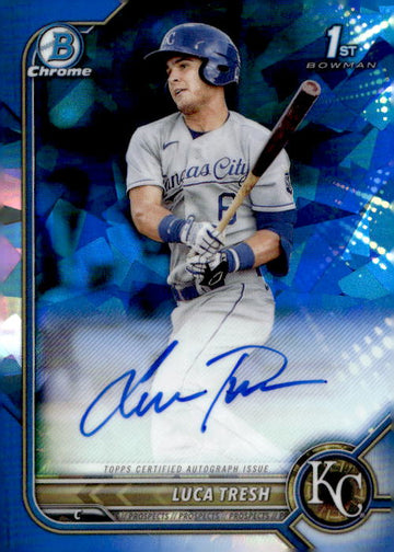 2022 Bowman Sapphire Edition #BSPA-LT Luca Tresh Autographs