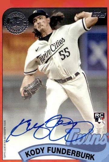 2024 Topps Update #89BA2-KF Kody Funderburk 1989 35th Anniversary Auto /199