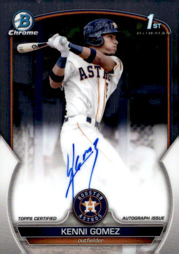 2023 Bowman Chrome #CPA-KG Kenni Gomez Prospect Autographs
