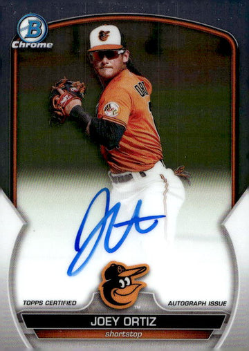 2023 Bowman Chrome #CPA-JOR Joey Ortiz Prospect Autographs
