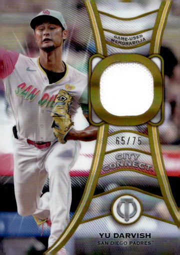 2025 Topps Tribute #TT-YD Yu Darvish Tributaries Gold #/75