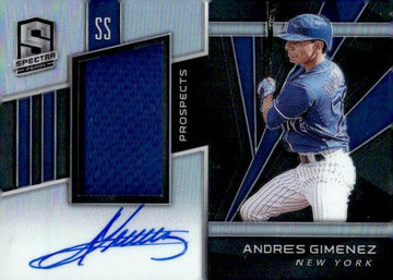 2020 Panini Chronicles #SPJA-AG Andres Gimenez Spectra Prospect Jersey Auto /199