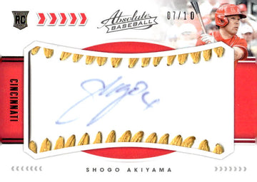 2020 Panini Absolute #150 Aristides Aquino Rookie Baseball Material Auto /10