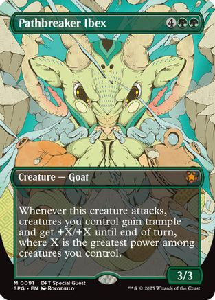 Pathbreaker Ibex (Borderless) (SPG-091) - Special Guests Foil