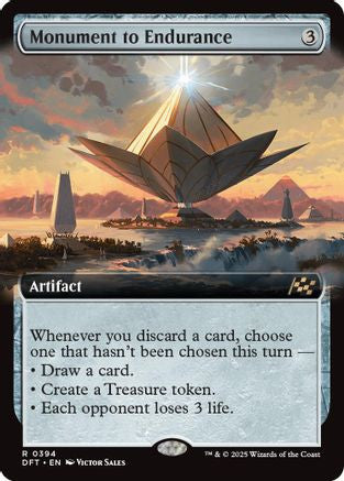 Monument to Endurance (Extended Art) (DFT-394) - Aetherdrift Foil