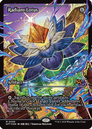 Radiant Lotus (Showcase) (DFT-406) - Aetherdrift Foil