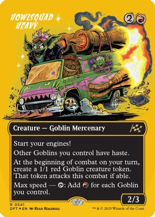 Howlsquad Heavy (Borderless) (First-Place Foil) (DFT-541) - Aetherdrift Foil