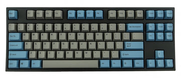Leopold FC750RBT Bluetooth Grey/Blue PD TKL Double Shot PBT Mechanical Keyboard