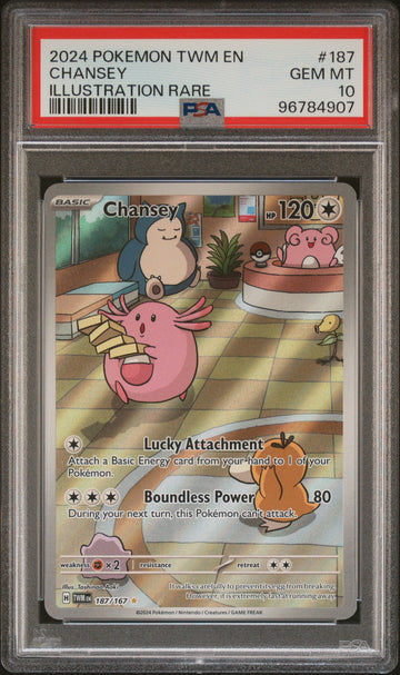 Chansey PSA 10 2024 Pokemon Twm En Twilight Masquerade #187