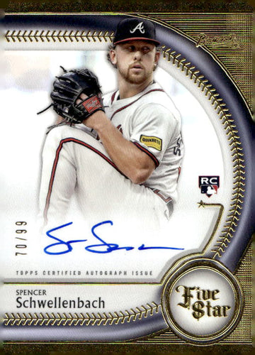 2025 Topps Five Star #FSA-SSC Spencer Schwellenbach Base Autographs