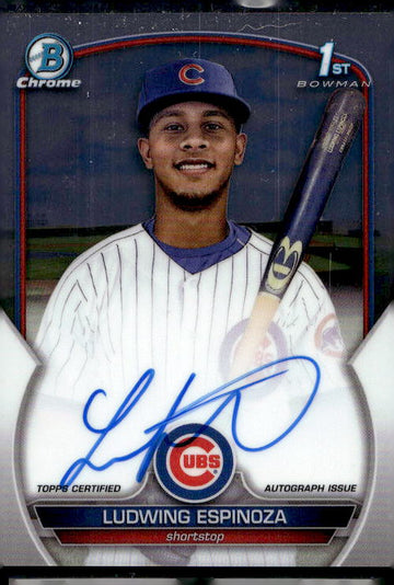 2023 Bowman Chrome #CPA-LE Ludwing Espinoza Prospect Autographs RC 1st