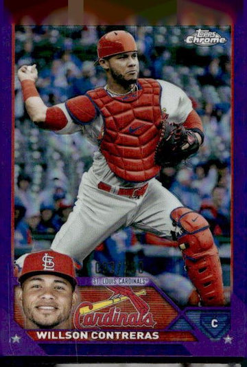 2023 Topps #417 Willson Contreras Purple /250
