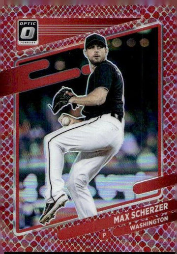 2021 Donruss Optic #197 Max Scherzer Red Dragon #/110