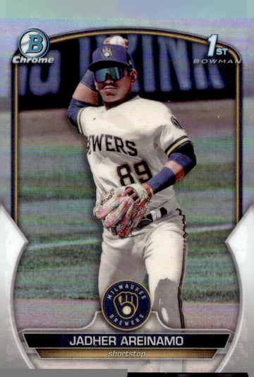 2023 Bowman Chrome #BCP-206 Jadher Areinamo Prospects Refractor #/499